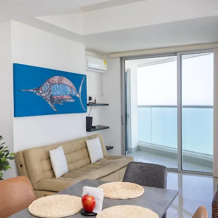 Frente Al Mar Con Vista única En Apartamento