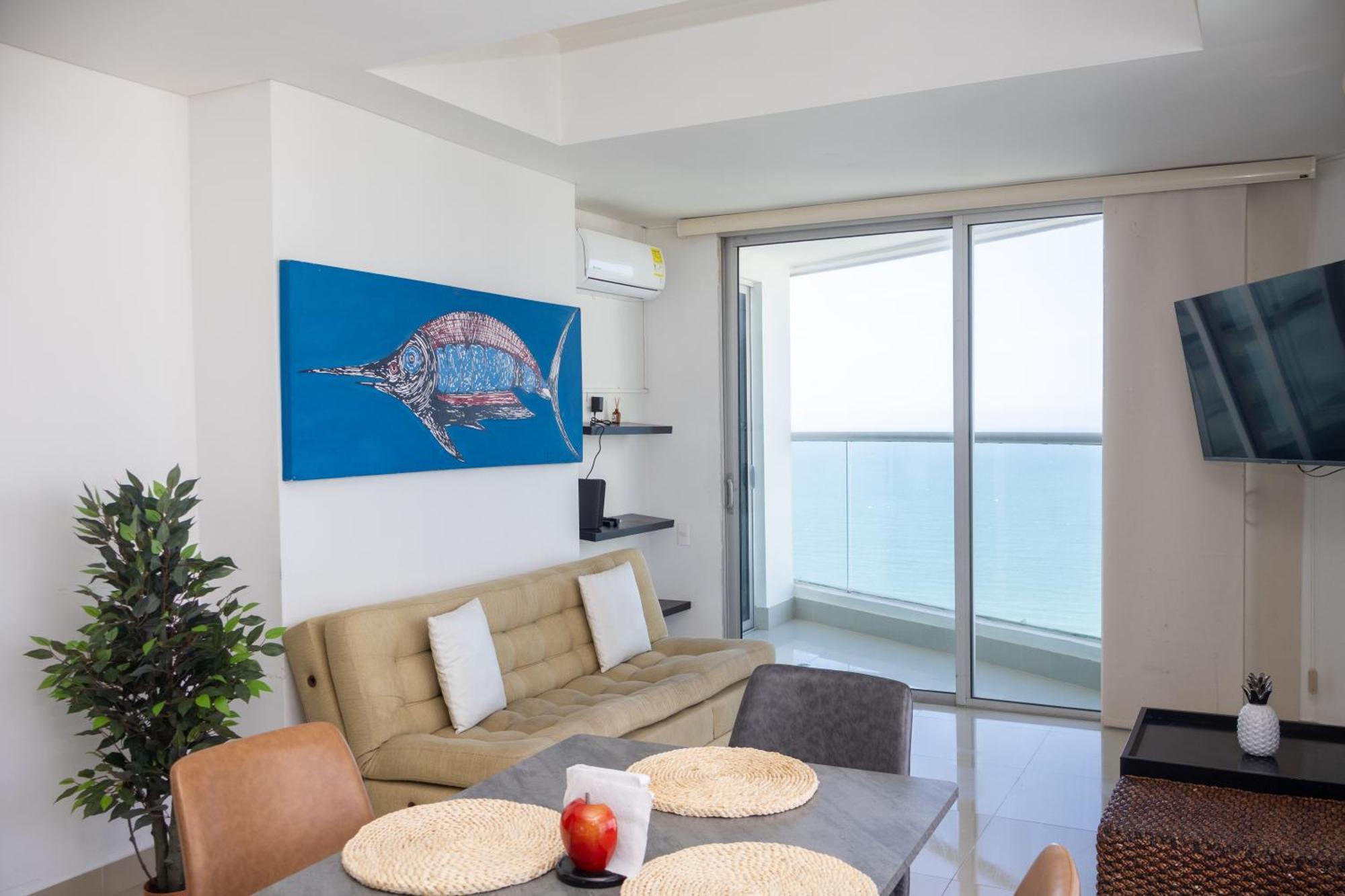 Frente Al Mar Con Vista única En Apartamento